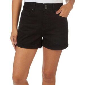 426 Royalty by YMI Womens 5'' Camo Roll Cuff Hem Shorts Size: 8 Color: BLACK NWT